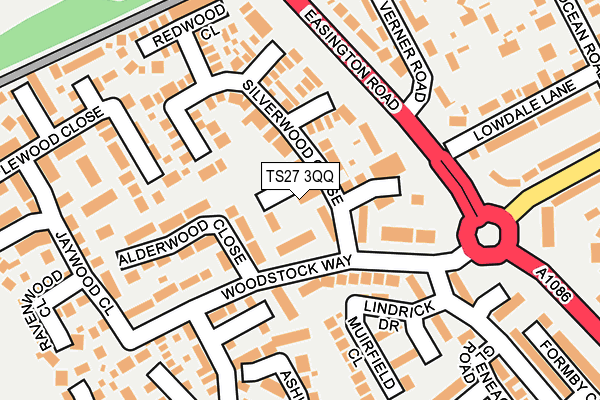 TS27 3QQ map - OS OpenMap – Local (Ordnance Survey)