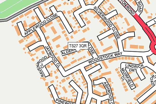 TS27 3QR map - OS OpenMap – Local (Ordnance Survey)