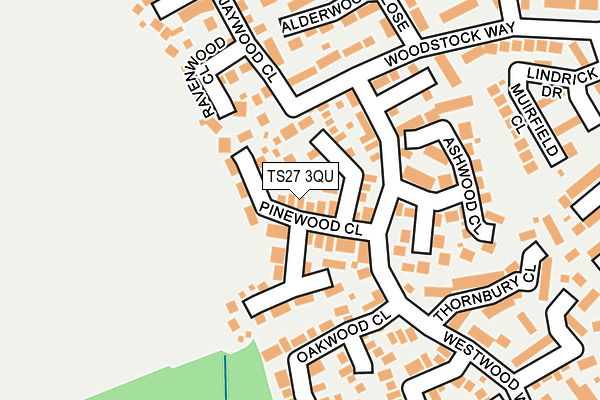 TS27 3QU map - OS OpenMap – Local (Ordnance Survey)