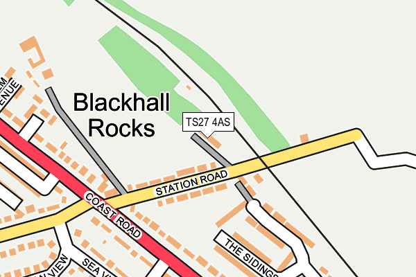 TS27 4AS map - OS OpenMap – Local (Ordnance Survey)