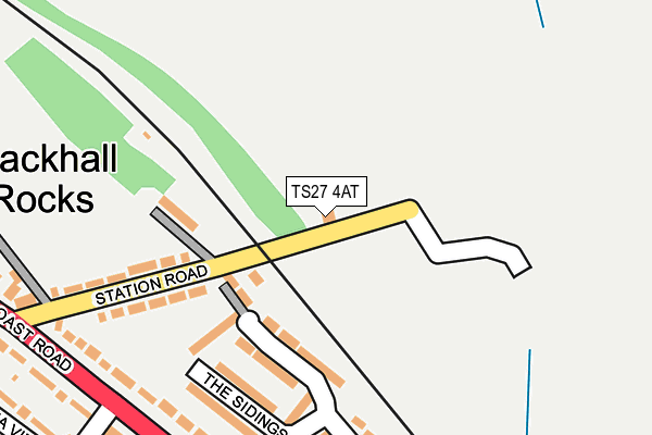 TS27 4AT map - OS OpenMap – Local (Ordnance Survey)