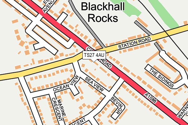 TS27 4AU map - OS OpenMap – Local (Ordnance Survey)