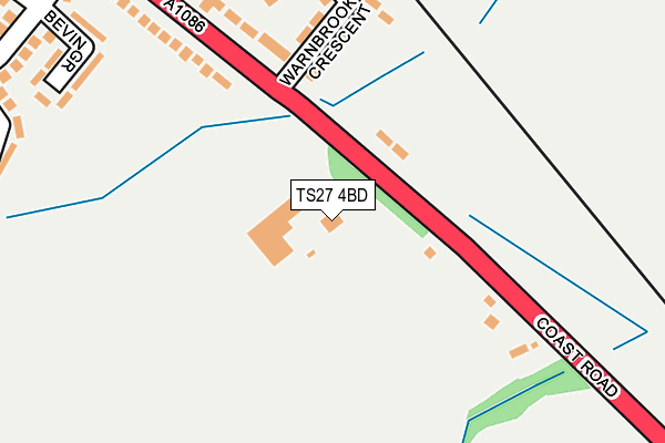 TS27 4BD map - OS OpenMap – Local (Ordnance Survey)