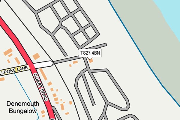 TS27 4BN map - OS OpenMap – Local (Ordnance Survey)