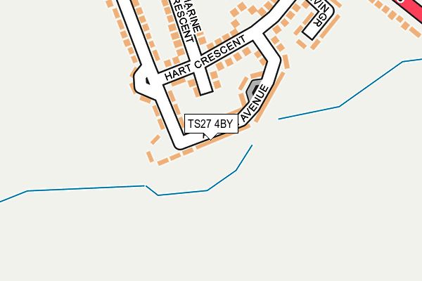 TS27 4BY map - OS OpenMap – Local (Ordnance Survey)