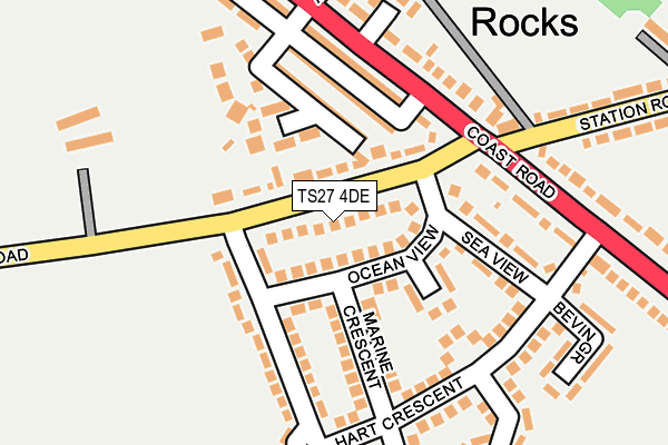 TS27 4DE map - OS OpenMap – Local (Ordnance Survey)