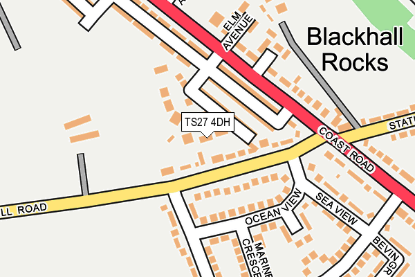 TS27 4DH map - OS OpenMap – Local (Ordnance Survey)