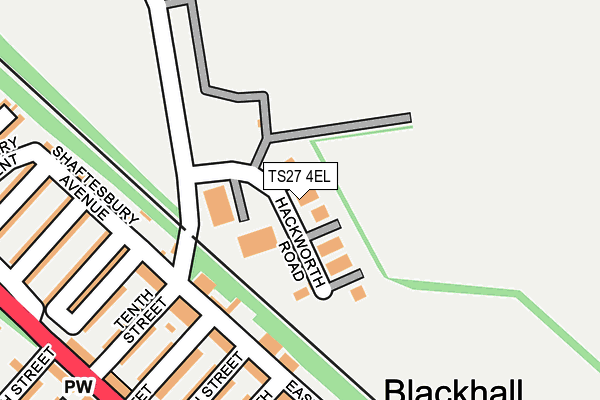 TS27 4EL map - OS OpenMap – Local (Ordnance Survey)