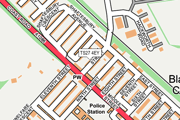 TS27 4EY map - OS OpenMap – Local (Ordnance Survey)