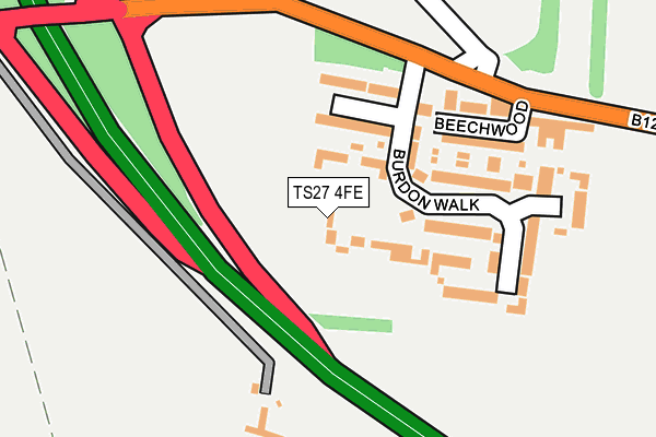 TS27 4FE map - OS OpenMap – Local (Ordnance Survey)