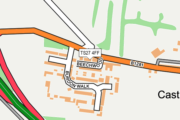 TS27 4FF map - OS OpenMap – Local (Ordnance Survey)