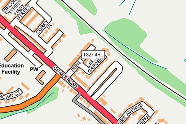 TS27 4HL map - OS OpenMap – Local (Ordnance Survey)