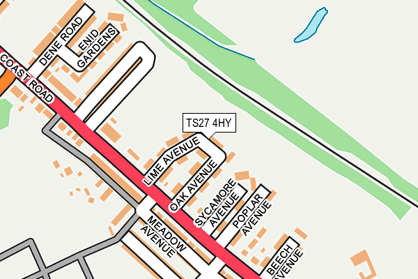 TS27 4HY map - OS OpenMap – Local (Ordnance Survey)