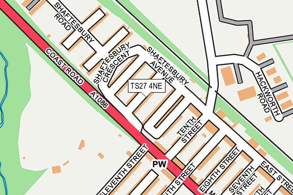 TS27 4NE map - OS OpenMap – Local (Ordnance Survey)