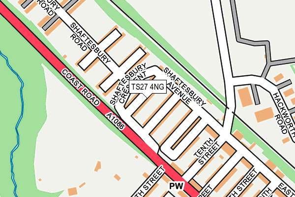 TS27 4NG map - OS OpenMap – Local (Ordnance Survey)