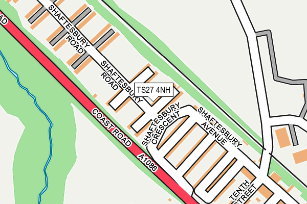 TS27 4NH map - OS OpenMap – Local (Ordnance Survey)