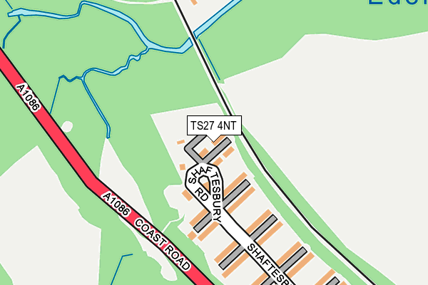 TS27 4NT map - OS OpenMap – Local (Ordnance Survey)