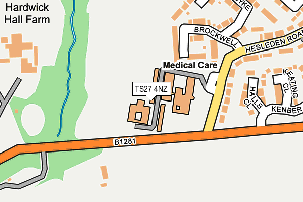TS27 4NZ map - OS OpenMap – Local (Ordnance Survey)