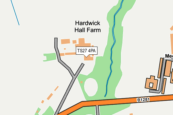 TS27 4PA map - OS OpenMap – Local (Ordnance Survey)