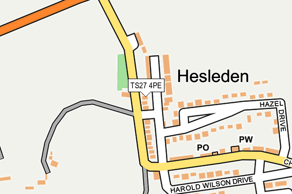 TS27 4PE map - OS OpenMap – Local (Ordnance Survey)