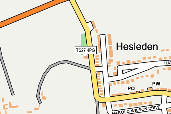 TS27 4PG map - OS OpenMap – Local (Ordnance Survey)