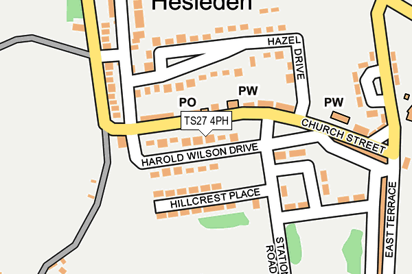 TS27 4PH map - OS OpenMap – Local (Ordnance Survey)