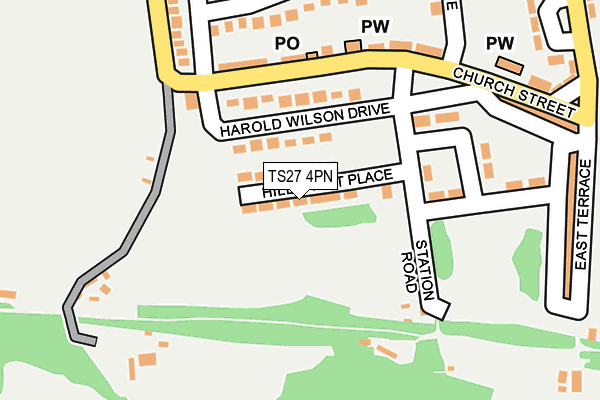 TS27 4PN map - OS OpenMap – Local (Ordnance Survey)