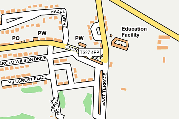 TS27 4PP map - OS OpenMap – Local (Ordnance Survey)