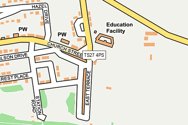 TS27 4PS map - OS OpenMap – Local (Ordnance Survey)