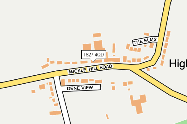 TS27 4QD map - OS OpenMap – Local (Ordnance Survey)