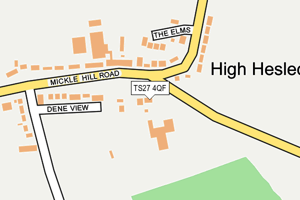 TS27 4QF map - OS OpenMap – Local (Ordnance Survey)