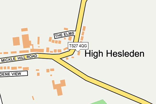TS27 4QG map - OS OpenMap – Local (Ordnance Survey)