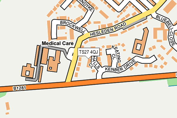 TS27 4QJ map - OS OpenMap – Local (Ordnance Survey)