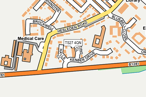 TS27 4QN map - OS OpenMap – Local (Ordnance Survey)