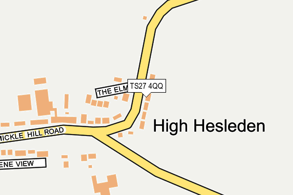 TS27 4QQ map - OS OpenMap – Local (Ordnance Survey)