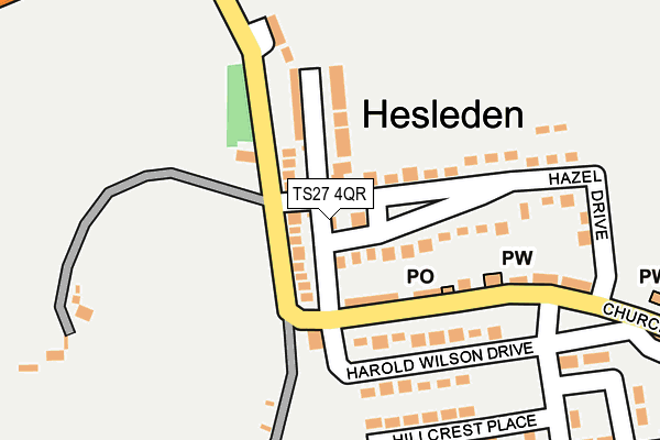 TS27 4QR map - OS OpenMap – Local (Ordnance Survey)