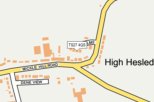 TS27 4QS map - OS OpenMap – Local (Ordnance Survey)