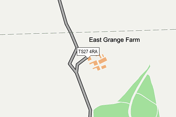 TS27 4RA map - OS OpenMap – Local (Ordnance Survey)
