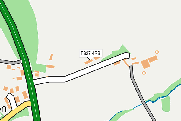 TS27 4RB map - OS OpenMap – Local (Ordnance Survey)