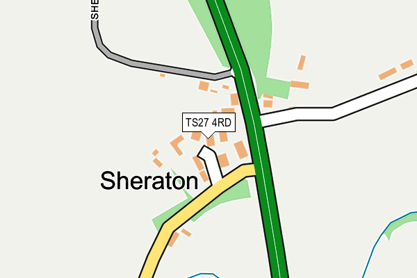 TS27 4RD map - OS OpenMap – Local (Ordnance Survey)