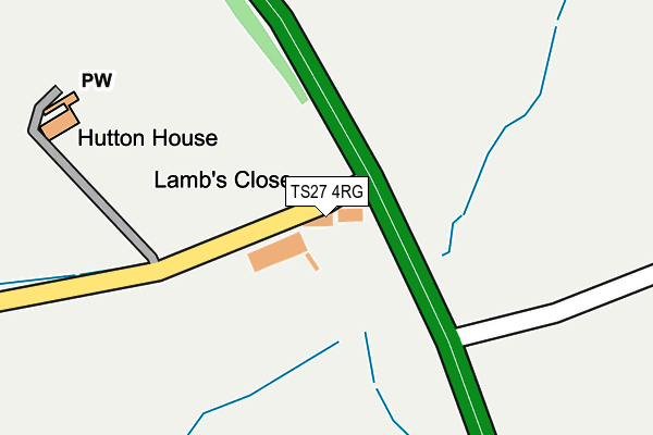 TS27 4RG map - OS OpenMap – Local (Ordnance Survey)