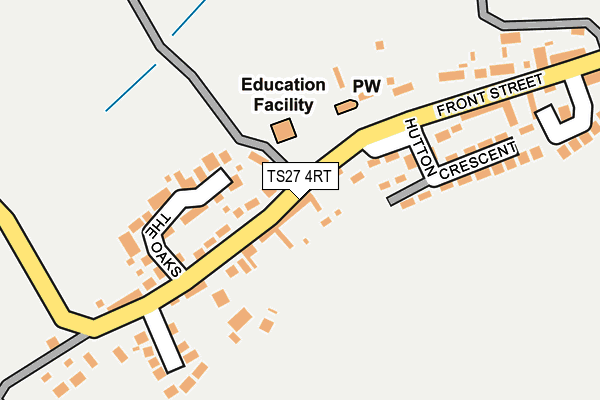 TS27 4RT map - OS OpenMap – Local (Ordnance Survey)