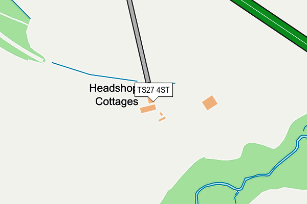 TS27 4ST map - OS OpenMap – Local (Ordnance Survey)