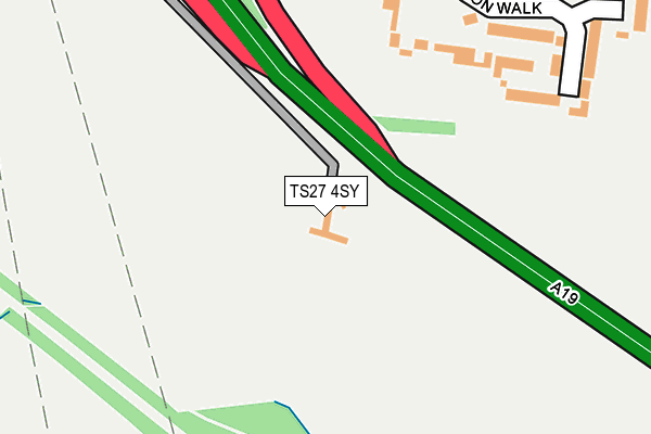 TS27 4SY map - OS OpenMap – Local (Ordnance Survey)