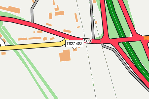 TS27 4SZ map - OS OpenMap – Local (Ordnance Survey)