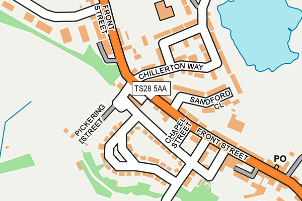 TS28 5AA map - OS OpenMap – Local (Ordnance Survey)