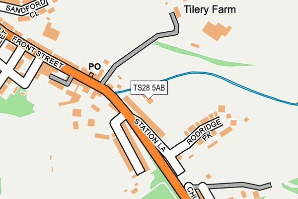 TS28 5AB map - OS OpenMap – Local (Ordnance Survey)