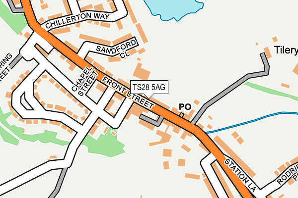 TS28 5AG map - OS OpenMap – Local (Ordnance Survey)