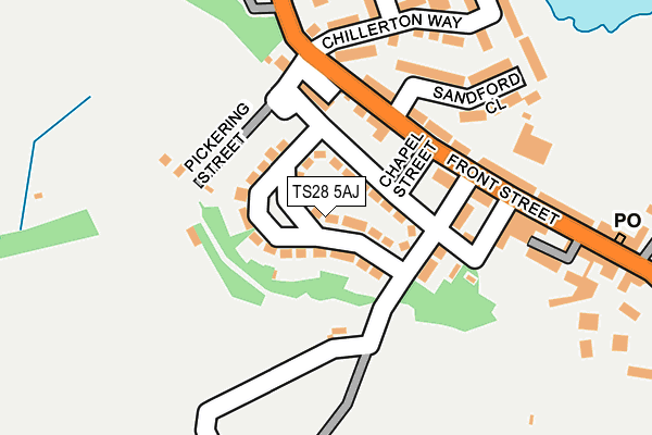 TS28 5AJ map - OS OpenMap – Local (Ordnance Survey)