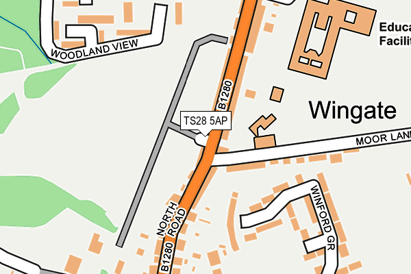 Map of WBF VINTAGE LTD at local scale